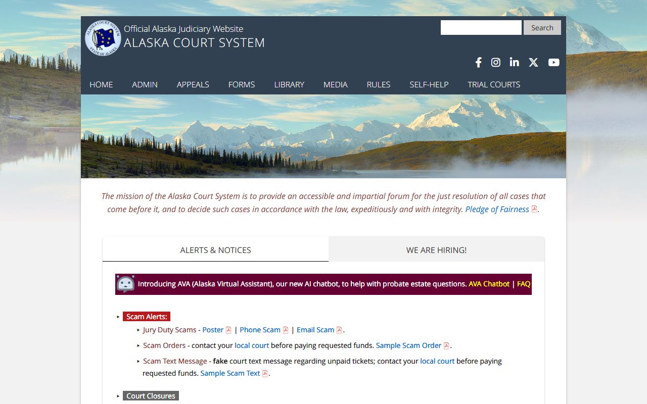 Yakutat background check court records via CourtView